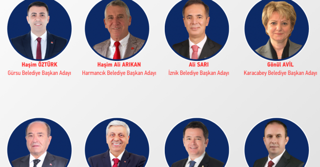 CHP Bursada 8 İlçenin adayı belli oldu