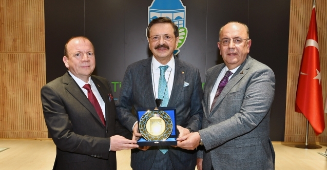 Bursa Ticaret Borsası, TOBB Başkanı Rifat Hisarcıklıoğlunu ağırladı