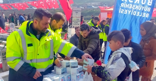 Depremzedeye Bursa morali