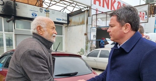 Erkan Aydından kentsel dönüşüm mağduru oto tamircilerine destek