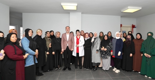 Başkan Taban huzur mahallesi inesmek kurs merkezini ziyaret etti