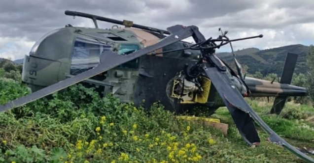 İzmir#039;de askeri helikopter zorunlu iniş yaptı: 1 yaralı