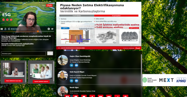 Danfoss, Yeşil Organize Sanayi Bölgelerini Karbondan Arındırma” webinarı gerçekleştirdi