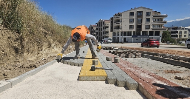 Demirtaşa yeni kaldırım ve bisiklet yolları