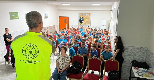 Büyükşehirden çocuklara haşereyle mücadele eğitimi