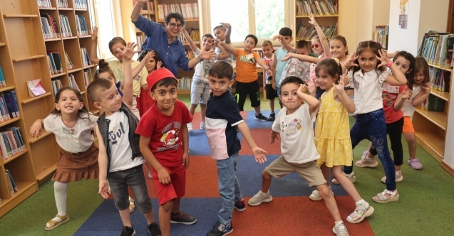 Çocuklar yaz tatilini Nilüferin kütüphanelerinde geçiriyorlar