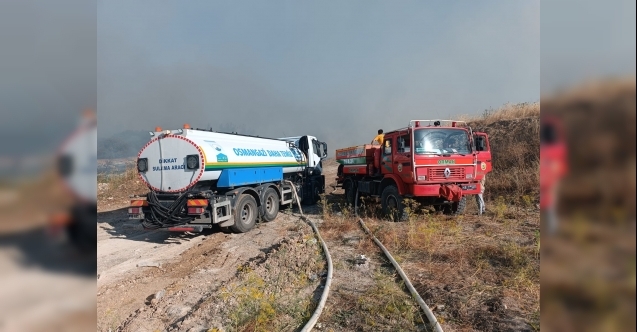 Osmangazi Belediyesinden Yolçatı Yangınına Destek