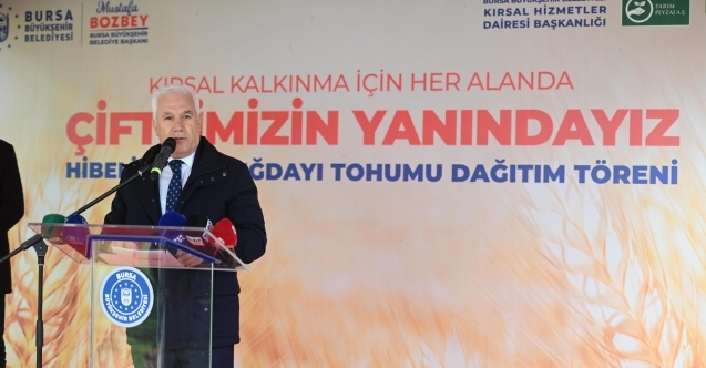 Büyükşehirden çiftçilere destek