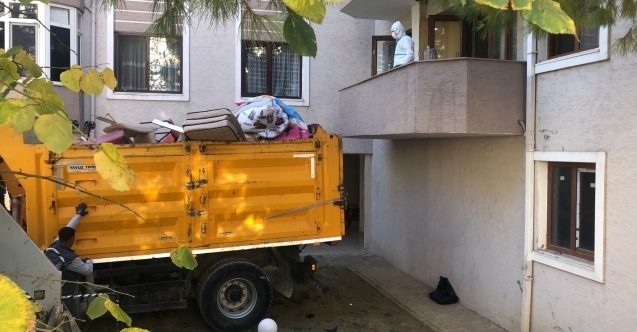 Dumlupınar Mahallesindeki çöp ev” temizlendi
