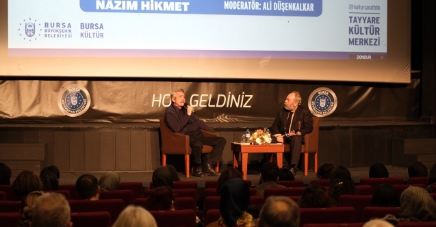 #039;Mavi gözlü dev#039; Nâzım Hikmet, Bursada anıldı