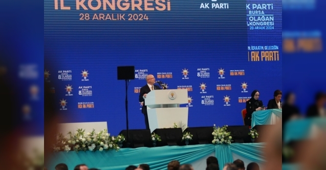 AK Parti Bursa 8. Olağan İl Kongresi gerçekleştiriliyor