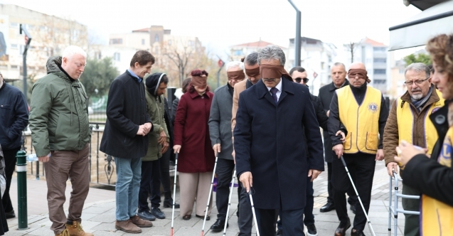 Gemlikte Görme Engelliler İçin Farkındalık Etkinliği Düzenlendi