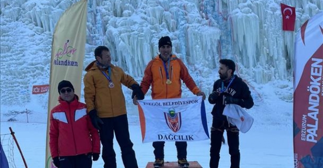 İnegöllü sporcu buz tırmanış Türkiye şampiyonu oldu