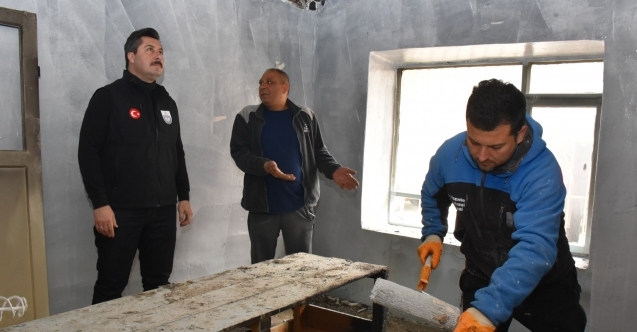 Başkan Özel, yangın sonrası çalışmaları inceledi