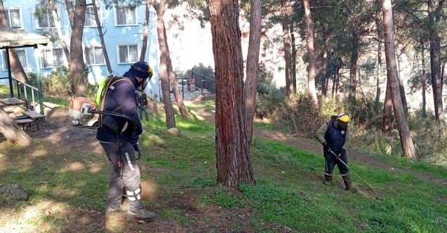 Gemlik#039;te yeşil alan çalışmaları hız kazandı