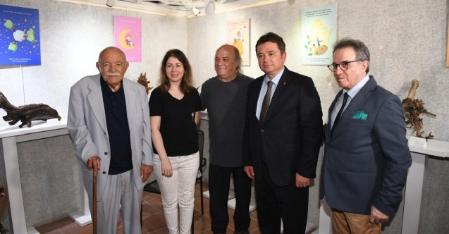 Osmangazi#039;de ölü ağaç dalları sanat eserine dönüştü