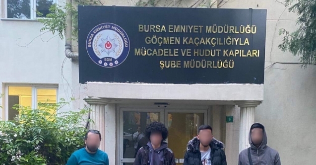 Bursa#039;da çok sayıda yabancı uyruklu yakalandı