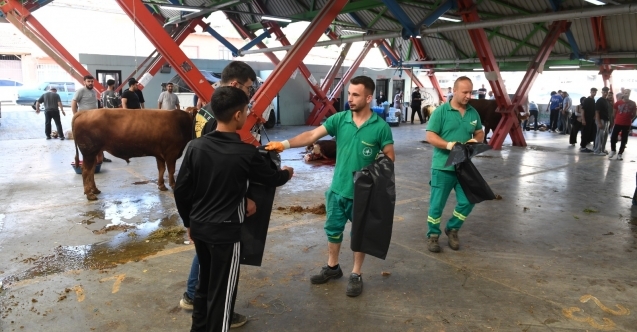 Osmangazililer kurban ibadetlerini hijyenik ortamlarda yerine getirdi