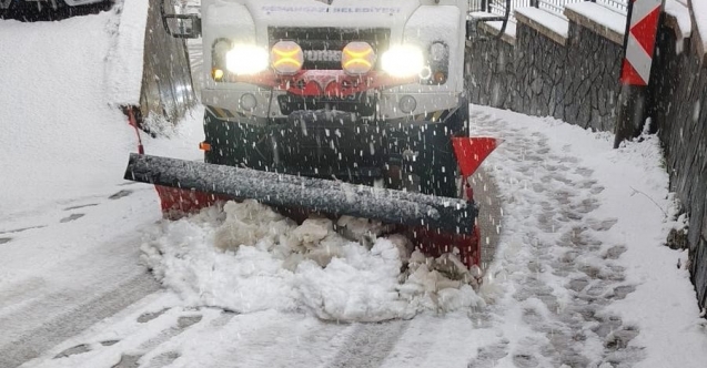 Osmangazi'de kar ve buzlanmaya karşı hızlı müdahale