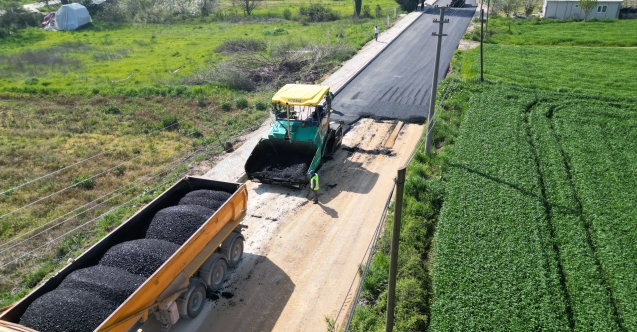 Kulaca yolu asfaltla buluşuyor