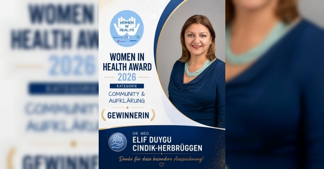 Woman In Health'de büyük başarı: Dr. Elif Duygu Cındık-Herbrüggen birinci seçildi