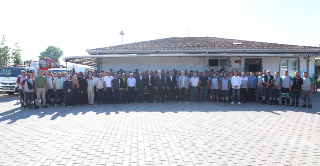 Başkan Taban’dan personele sabah mesaisi ziyareti