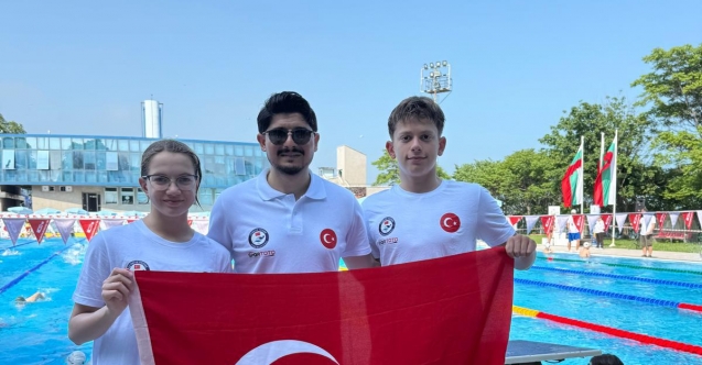 Genç yüzücüler Türkiye’nin gururu oldu