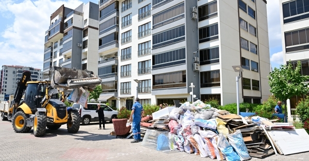 Yıldırım'da yangından etkilenen ailelere yardım eli