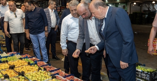 BTSO Başkan Adayı Özer Matlı'dan hal esnafına ziyaret