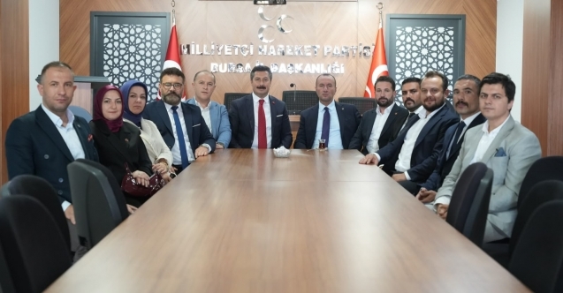 Başkan Özel’den yeni MHP İl Başkanı Özcanbaz’a ziyaret