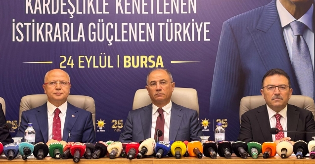 Efkan Âlâ Bursa’da konuştu: “Sorunları çözmek isteyenler safındayız”