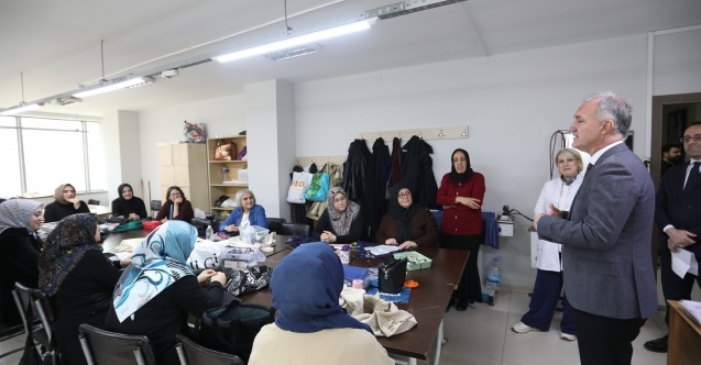 Başkan Taban’dan İNESMEK kurslarına ziyaret