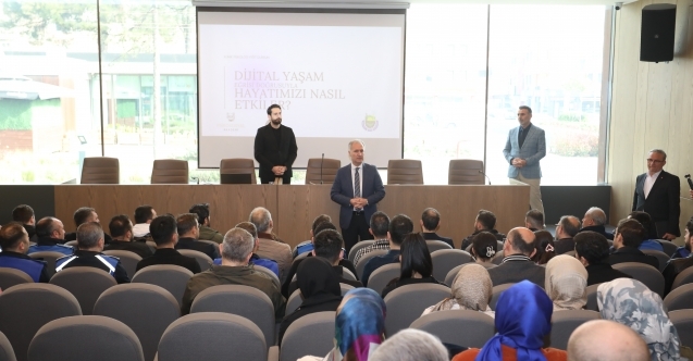 İnegöl Belediyesi personeline sağlıklı dijital yaşam anlatıldı