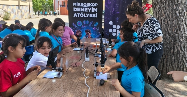 Büyükşehirden köy okullarına bilim desteği