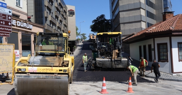 Çekirge’de asfalt yenileme çalışması tamamlandı