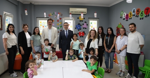 Nilüfer’de çocukların süt tüketimine destek