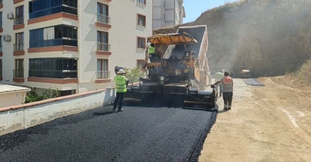 Başkan Deviren asfalt çalışmalarını yerinde denetledi