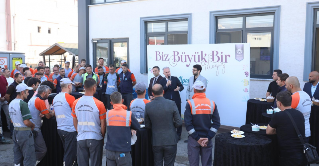Başkan Taban'dan temizlik emekçilerine moral ziyareti