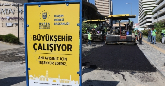 Büyükşehir'den Akademi Caddesi'nde asfalt hamlesi