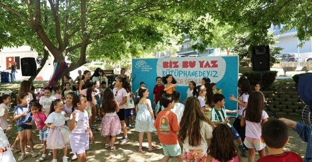 "Biz Bu Yaz Kütüphanedeyiz" etkinliği şenlikle tamamlandı
