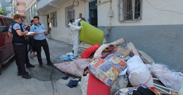 Yıldırım'da çöp evden 5 ton atık çıkarıldı