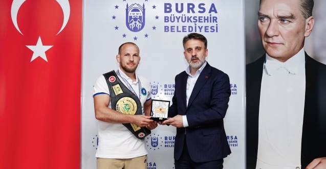 Şahin Biba'dan dünya şampiyonu Fazlı Eryılmaz'a tebrik
