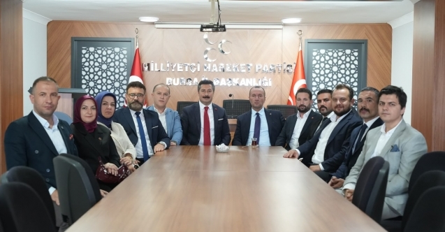 Başkan Özel’den yeni MHP İl Başkanı Özcanbaz’a ziyaret